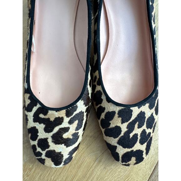 Kate Spade Serene Animal Print Cow Fur Heels - Picture 4 of 11